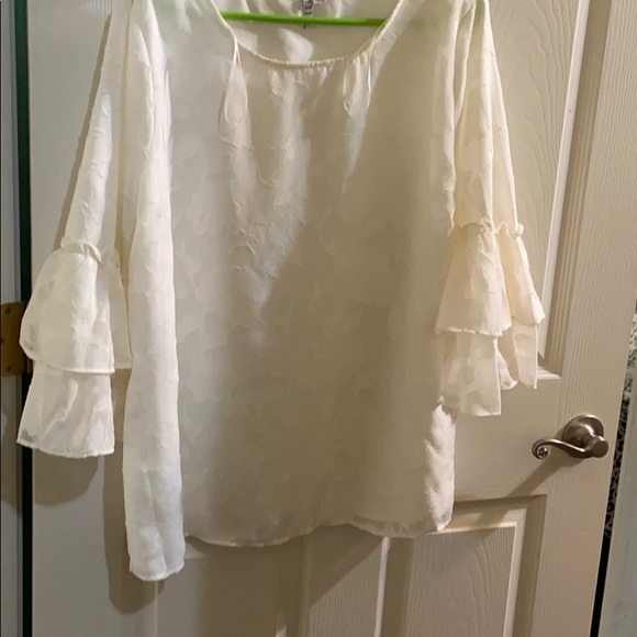 Elle Tops - Cream blouse